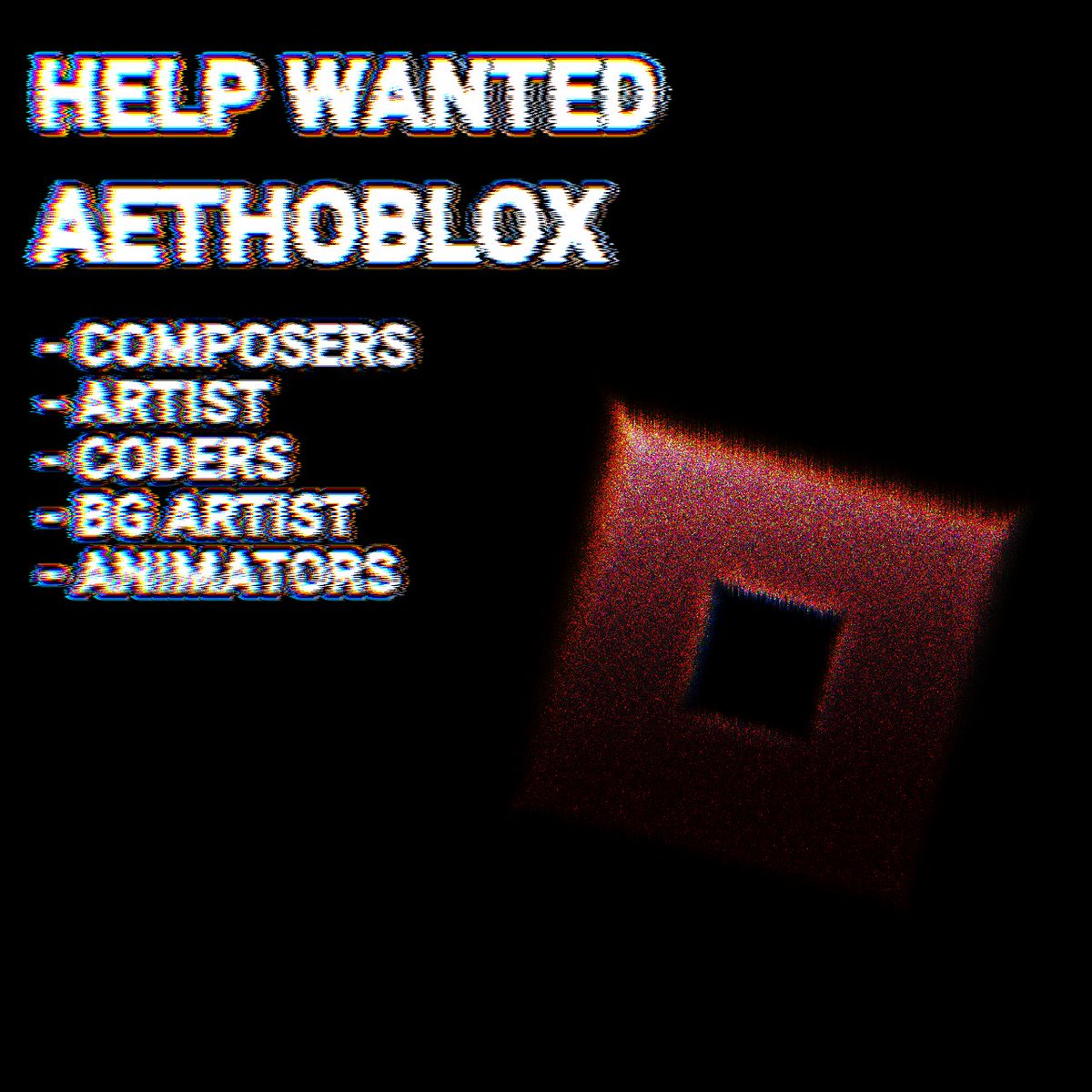FNFModAethoblox's tweet image. HELP WANTED:

Owner/Director/Creator: @n1ffirg
Composers: @ezzythecat27, @Jmanslightsmile, @n1ffirg
Artists: @Corleyrecord, @IBNVintage, @9766Gibz
Animator: @IBNVintage, @f4kywazhere