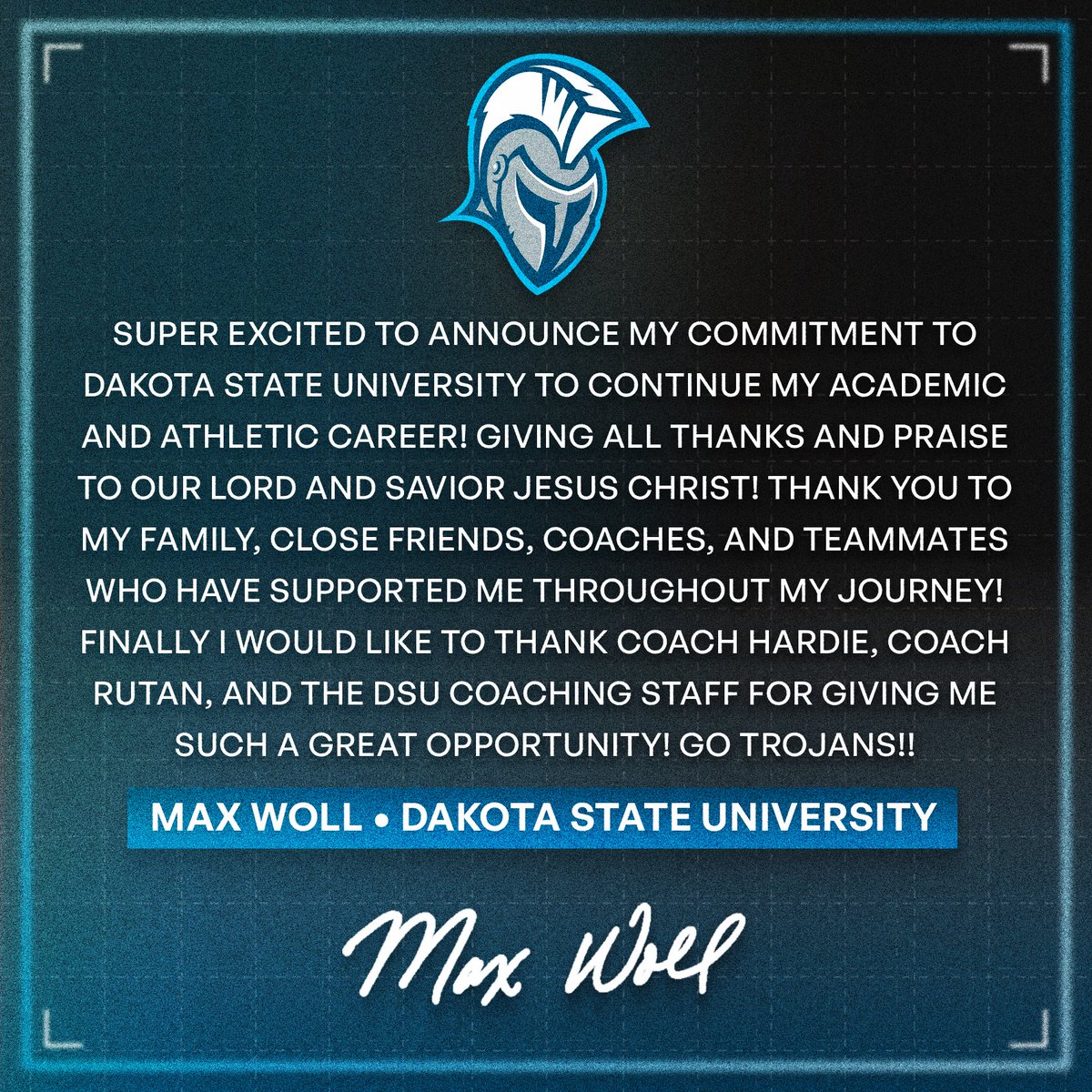 MaxWoll3's tweet image. Next 2, Super excited to announce my commitment to @DSU_Baseball_! Thank you @CoachHardie and @drutan16 for the opportunity! Excited to get to work!