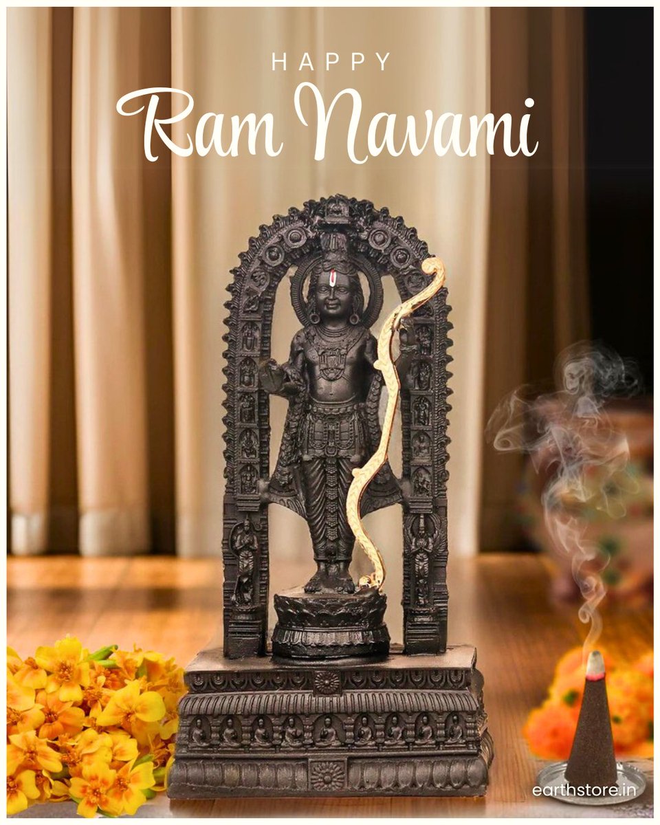 Celebrating Courage, Virtue, and Dharma. Happy Ram Navami! ✨

#ramnavami #earthstore #ramjistatue #decor
