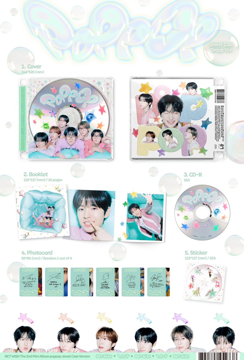 NCT WISH 【poppop - The 2nd Mini Album】 Album Details (Jewel Case Ver.)

YES24 ➫ bit.ly/3FYGIJ5 
핫트랙스 ➫ bit.ly/3R4xaP2 
알라딘 ➫ bit.ly/4lpNEiL 
SMTOWN&amp;STORE ➫ bit.ly/4i68mB3 

💿 Pre-order
NCTWISH.lnk.to/poppop 

#NCTWISH #poppop