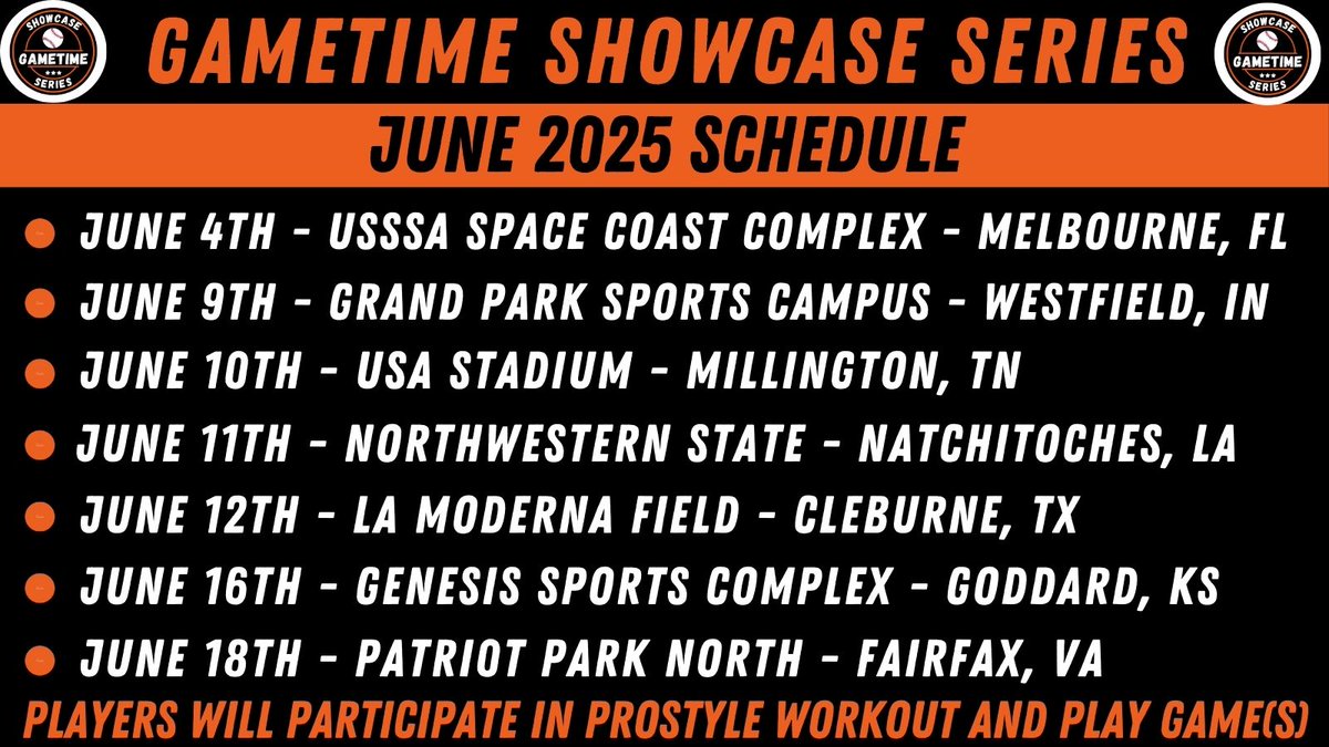 List of schools scheduled to attend each event as of 4/5 are now updated on the our website (subject to change) (gametimeshowcaseseries.com). 

* More schools being added daily to each event, expect 20-50+ schools in attendance and more watching the live stream possibly.