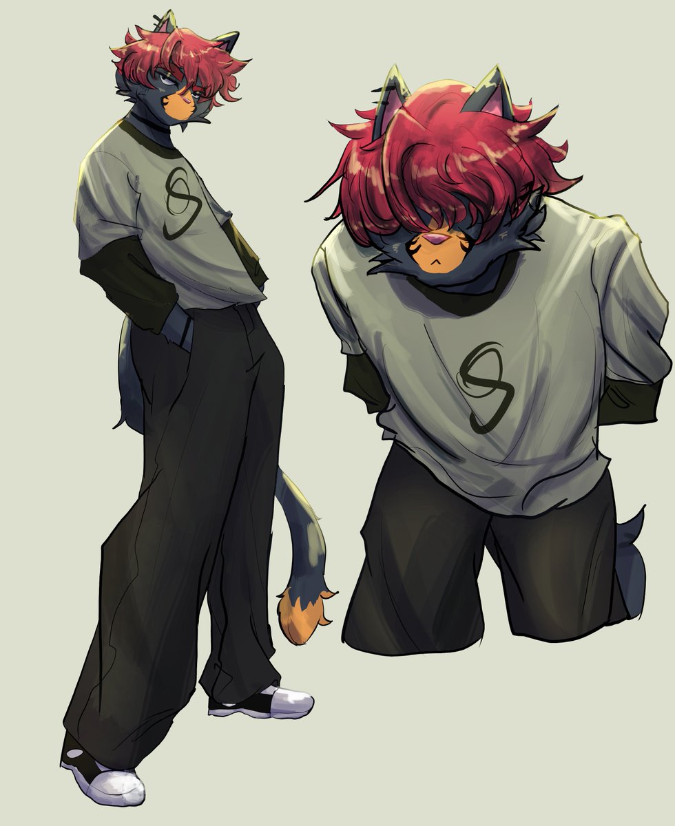 Kt_Shaddow's tweet image. 😼✨ #Fursona