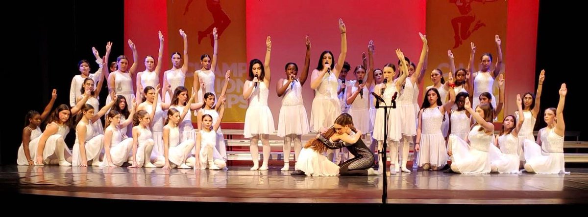 We presented the story of the hunger games set to music, told through lyrics, dance and song. I am so proud of them!