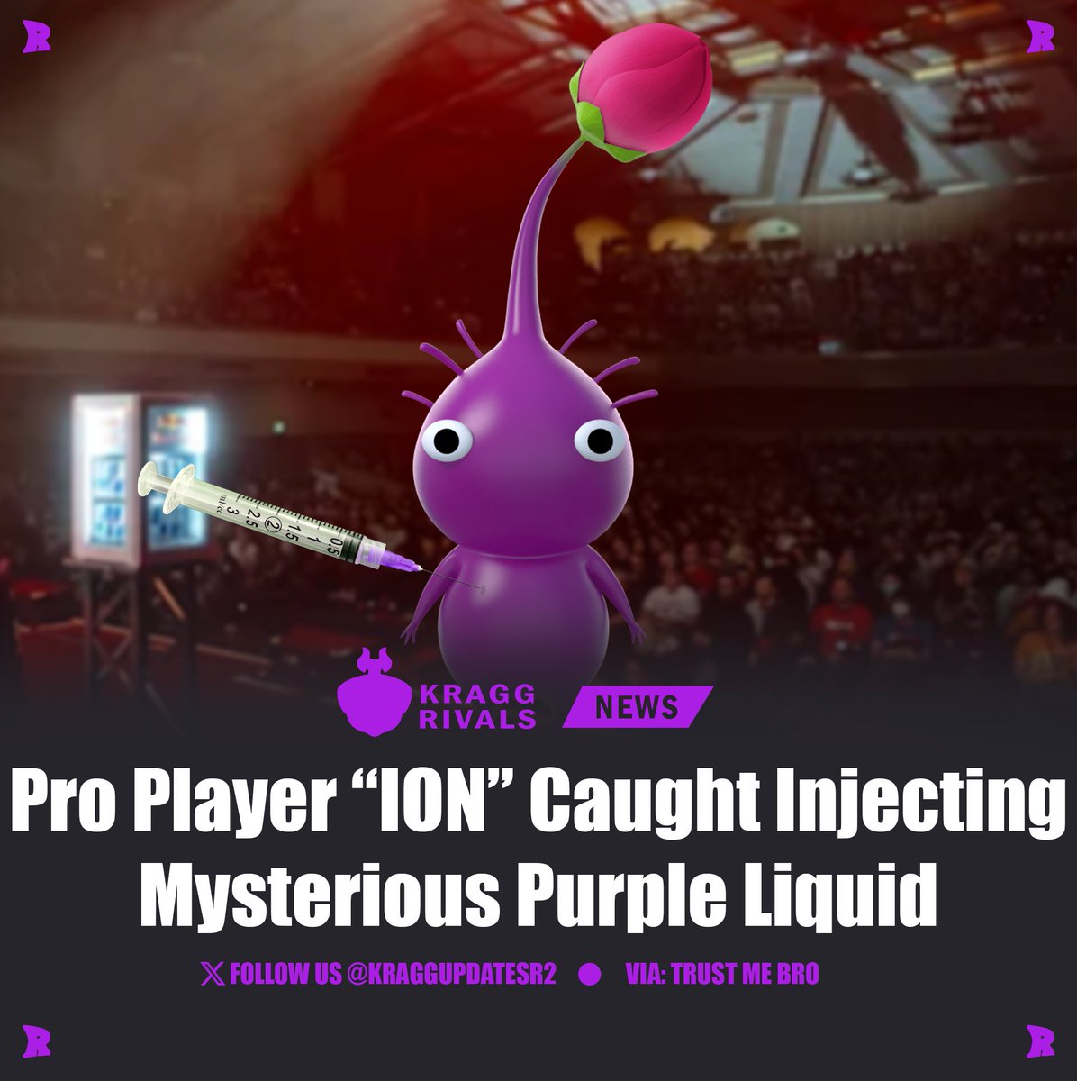 Kragg Updates (@kraggupdatesr2) on Twitter photo Pro Player <a href="/I0N_69/">PAR | 🪨 I0N 🪨 → EVO!!</a> Caught Injecting "Pikmin" Juice before Tournament. Refuses to Answer to Journalists. Pro Player <a href="/I0N_69/">PAR | 🪨 I0N 🪨 → EVO!!</a> Caught Injecting "Pikmin" Juice before Tournament. Refuses to Answer to Journalists.