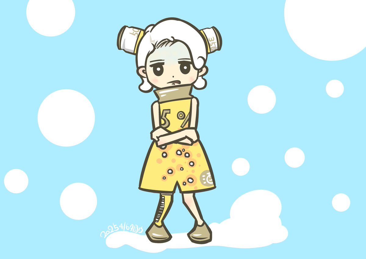 「4/6クリアアサヒちゃんはいつも冷えてる 」|タロウ@一日一絵のイラスト