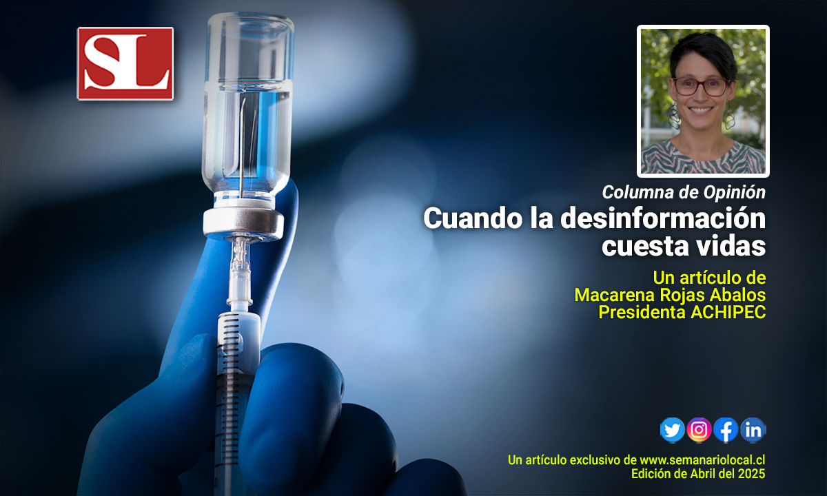 Cuando la desinformación cuesta vidas. En 1998, el médico británico Andrew Wakefield publicó un estudio en The Lancet que relacionaba la vacuna triple vírica (sarampión, paperas y rubéola) con el autismo. semanariolocal.cl/?p=27935