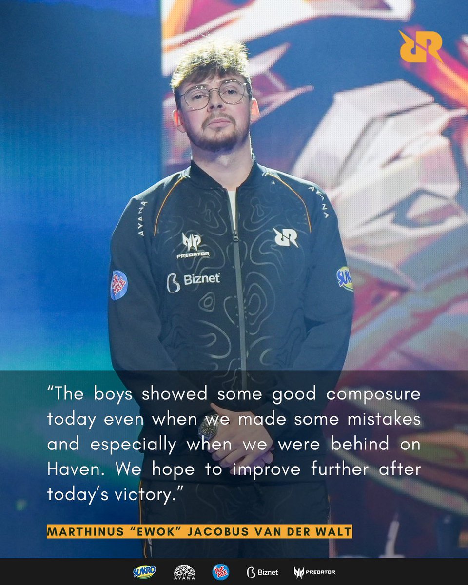 Team RRQ (@teamrrqofficial) on Twitter photo After yesterday’s victory against <a href="/AIMWITHPRIDE/">ZETA DIVISION⚡️Esports</a>, we ask <a href="/CoachEwok/">RRQ Ewok 🗯</a> for his thoughts on the match. Let’s hear what he had to say!
#RRQVALORANT #VCTPACIFIC #VIVARRQ After yesterday’s victory against <a href="/AIMWITHPRIDE/">ZETA DIVISION⚡️Esports</a>, we ask <a href="/CoachEwok/">RRQ Ewok 🗯</a> for his thoughts on the match. Let’s hear what he had to say!
#RRQVALORANT #VCTPACIFIC #VIVARRQ