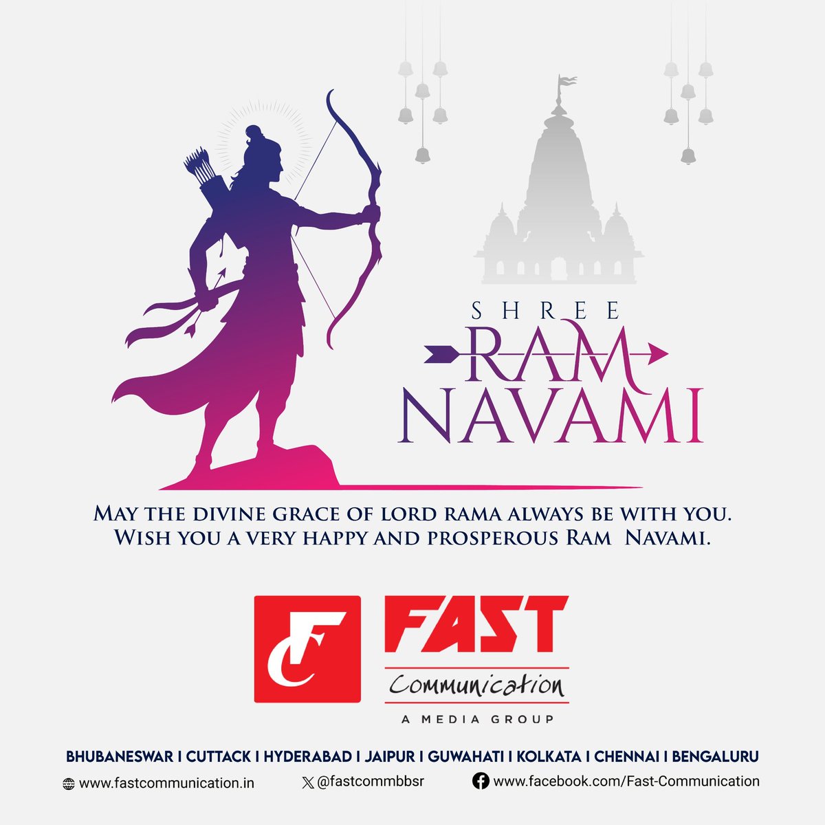 FASTCOMMBBSR's tweet image. A Festival of Light, Truth &amp;amp; Hope.
Wishing you a Joyous &amp;amp; Prosperous Ram Navami 
Jay Shree Ram 🙏