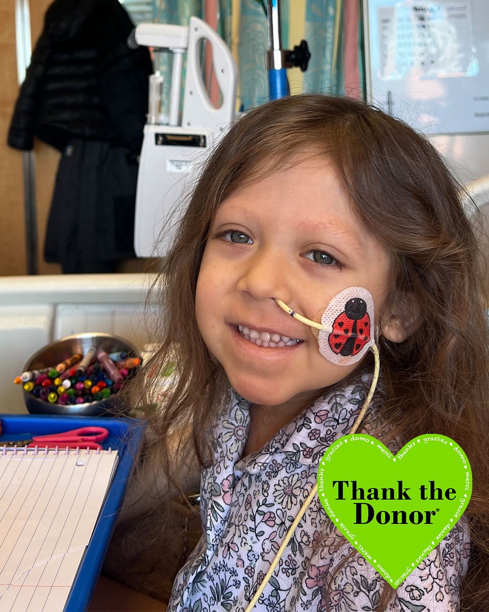 A 4-year-old is receiving a transfusion today because of YOU. 💉
Penelope is battling a rare cancer — and your blood donation gave her the strength to keep going.

Be someone’s reason to keep fighting.
👉 bitly.versiti.org/3DaSHlw
#ThankTheDonor #DonateBlood
