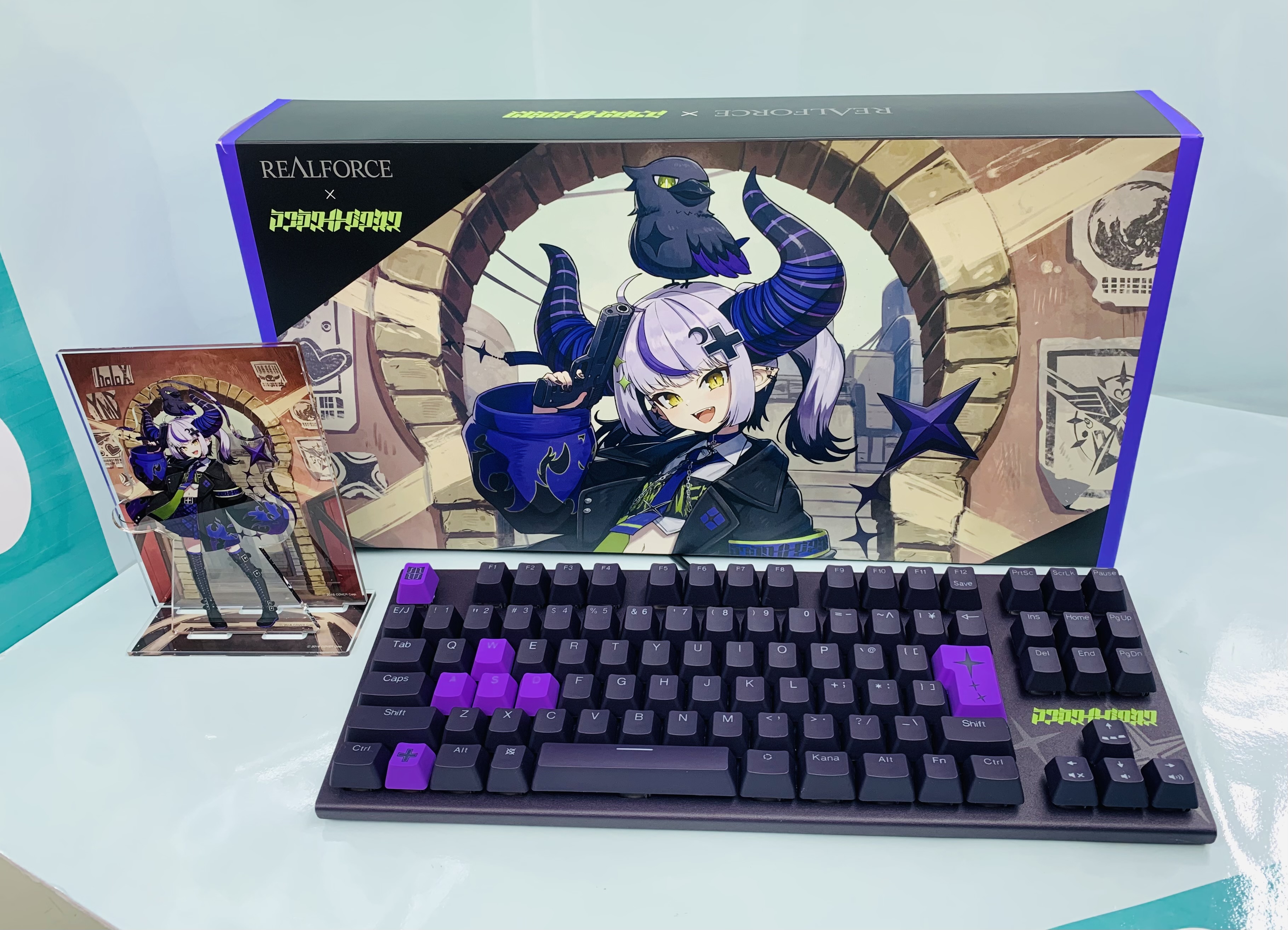 の*ん様 獅白ぼたんコラボ　REALFORCE 有線キーボード コンパクト Amazonスマイルセール】ホロライブ・獅白ぼたんさんとコラボした