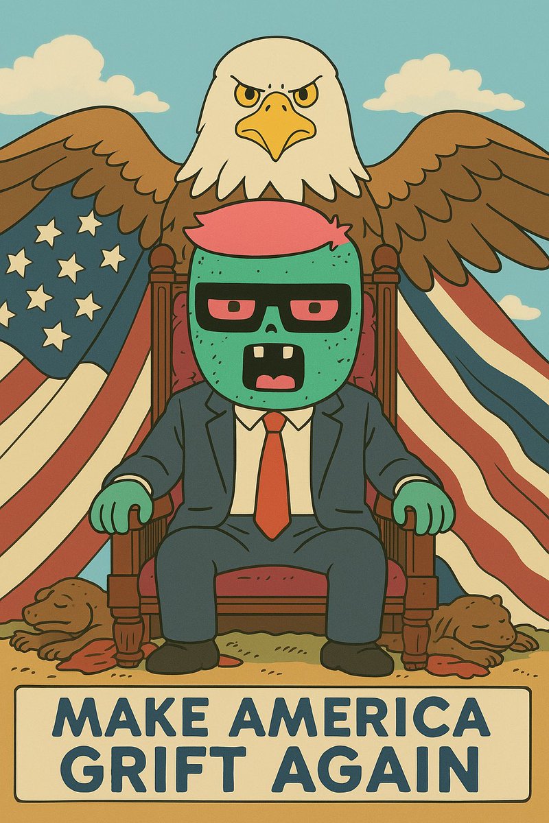 sjbtc28's tweet image. Don’t forget to Grift on BTC! 

MAGA 🇺🇸 

@XCOPYART @GriftersBTC #XCOPYART