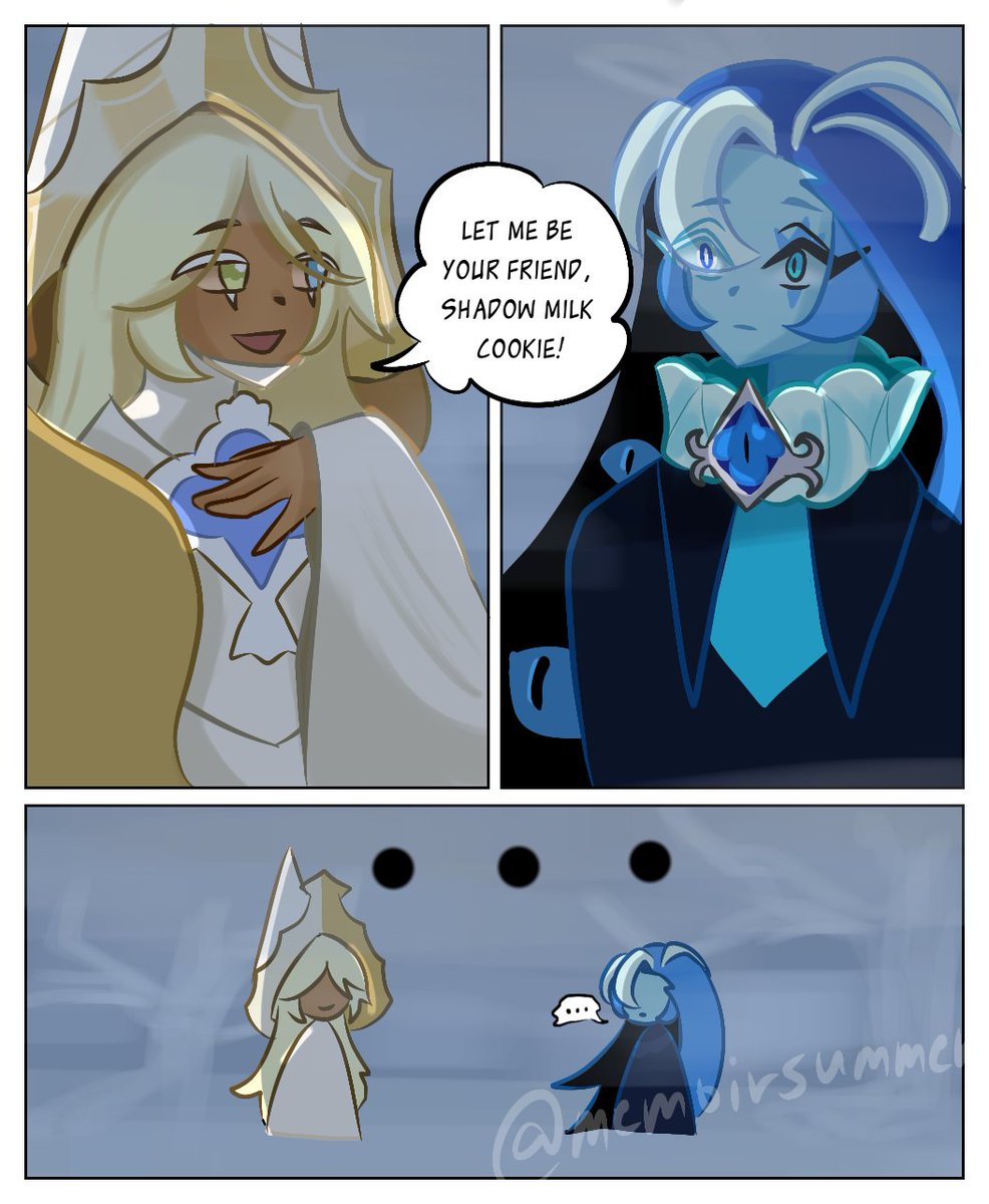 memoirsummer's tweet photo. #ShadowVanilla Time Travel AU 

Part 1 (4/4)

#shadowmilkcookie #purevanillacookie #cookierunkingdom #cookierun https://t.co/oOxGKFFpxT