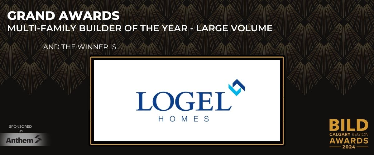 🏠 Multi-Family Builder of the Year – Large Volume – Building better communities! Congrats to Logel Homes! Thanks to Anthem Properties Group for sponsoring this award! | #BCRA2024