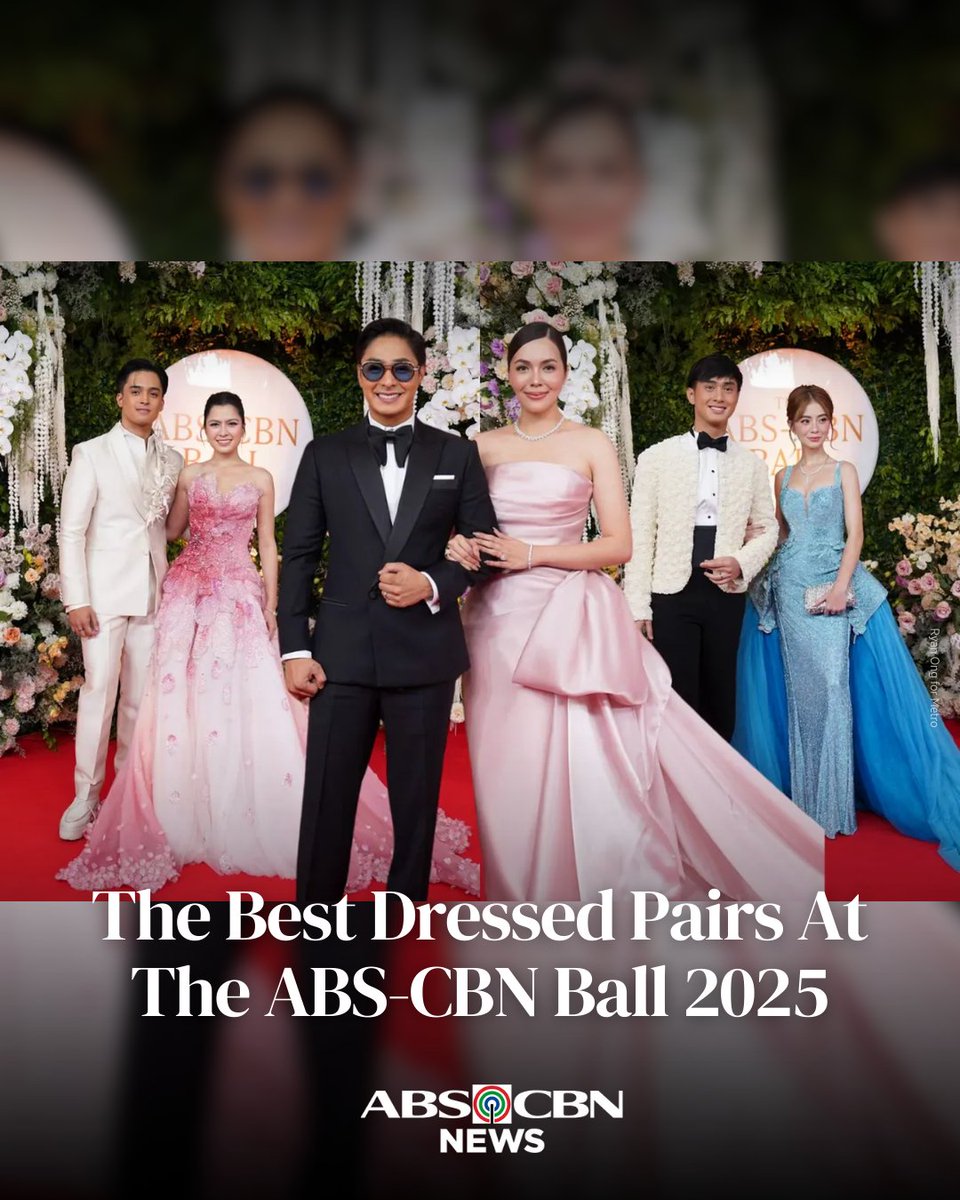 ABSCBNNews's tweet photo. Which couples stole looks at the #ABSCBNBall2025 red carpet?

Find out here: https://t.co/FR6K7yGp19 https://t.co/0mIT0lQ8Mx