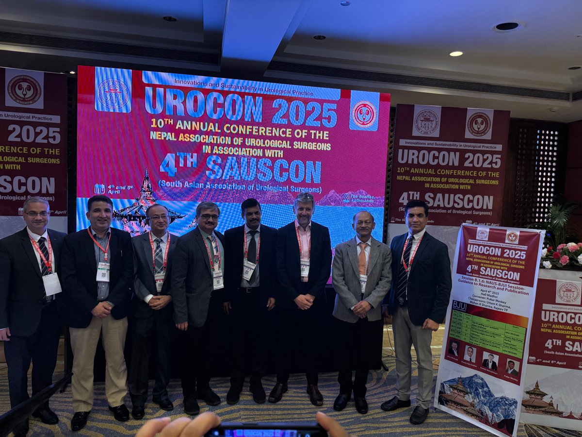 Dr. Pankaj N. Maheshwari (@drpnmaheshwari) on Twitter photo Honoured to share stage with Mr. John McGrath, Editor BJUI at 10th Annual NAUS meeting.
Had a talk on 'Choosing the right journal for your manuscript'
Wounderful scientific content of this two day meeting at Kathmandu
<a href="/BJUIjournal/">BJU International</a> <a href="/IndianJUrology/">Indian Journal Of Urology</a> Honoured to share stage with Mr. John McGrath, Editor BJUI at 10th Annual NAUS meeting.
Had a talk on 'Choosing the right journal for your manuscript'
Wounderful scientific content of this two day meeting at Kathmandu
<a href="/BJUIjournal/">BJU International</a> <a href="/IndianJUrology/">Indian Journal Of Urology</a>