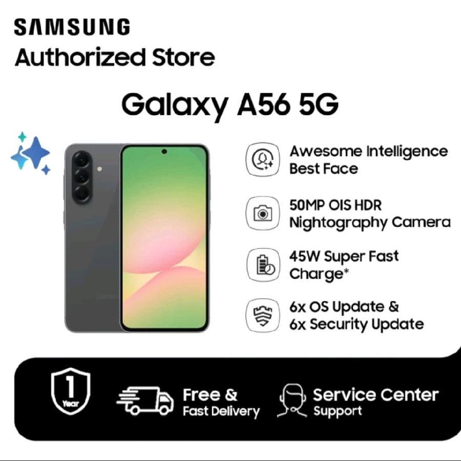 alterdiaz's tweet image. Samsung Galaxy A56 5G 8/256GB
tokopedia.link/sVlKYQKTkSb
Spesifikasi:
Bodi Dimensi: 162,2 x 77,5 x 7,4 mm
Bobot: 198 gram
Fitur ketahanan: sertifikasi tahan air dan debu IP67
Layar Ukuran: 6,7 inci
Panel: Super AMOLED
Resolusi: Full HD Plus (1080 x 2340 piksel)
Refresh rate: 120 Hz