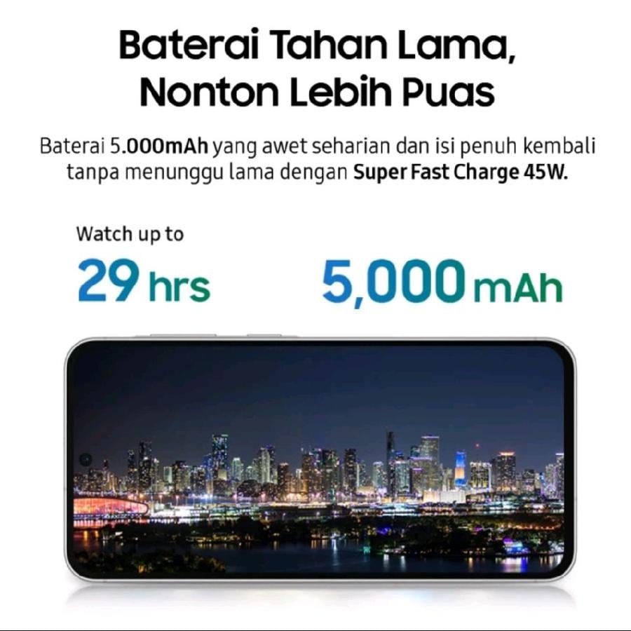 alterdiaz's tweet image. Samsung Galaxy A56 5G 8/256GB
tokopedia.link/sVlKYQKTkSb
Spesifikasi:
Bodi Dimensi: 162,2 x 77,5 x 7,4 mm
Bobot: 198 gram
Fitur ketahanan: sertifikasi tahan air dan debu IP67
Layar Ukuran: 6,7 inci
Panel: Super AMOLED
Resolusi: Full HD Plus (1080 x 2340 piksel)
Refresh rate: 120 Hz