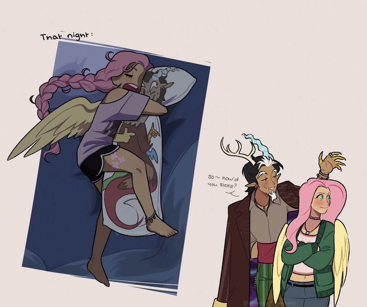 timelessClownry's tweet image. body pillow 😴

#mylittlepony #fluttercord