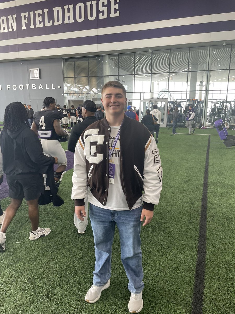 Trey Foster (@treyfoster3575) on Twitter photo I had an awesome time at <a href="/NUFBFamily/">Northwestern Football</a> watching practice and touring the facilities. Thank you <a href="/PetersNUFB/">Zach Peters</a> for having me out. <a href="/OLMafia/">OL MAFIA</a> <a href="/CorsairsFB/">Carmel Football</a> <a href="/OB_Cats/">Bill O'Boyle</a> <a href="/AllenTrieu/">Allen Trieu</a> <a href="/EDGYTIM/">Timothy “EDGYTIM” OHalloran</a> <a href="/Jmack37/">Jason McKie</a> I had an awesome time at <a href="/NUFBFamily/">Northwestern Football</a> watching practice and touring the facilities. Thank you <a href="/PetersNUFB/">Zach Peters</a> for having me out. <a href="/OLMafia/">OL MAFIA</a> <a href="/CorsairsFB/">Carmel Football</a> <a href="/OB_Cats/">Bill O'Boyle</a> <a href="/AllenTrieu/">Allen Trieu</a> <a href="/EDGYTIM/">Timothy “EDGYTIM” OHalloran</a> <a href="/Jmack37/">Jason McKie</a>
