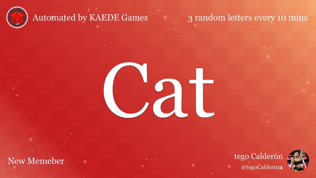 3letter_'s tweet image. Cat