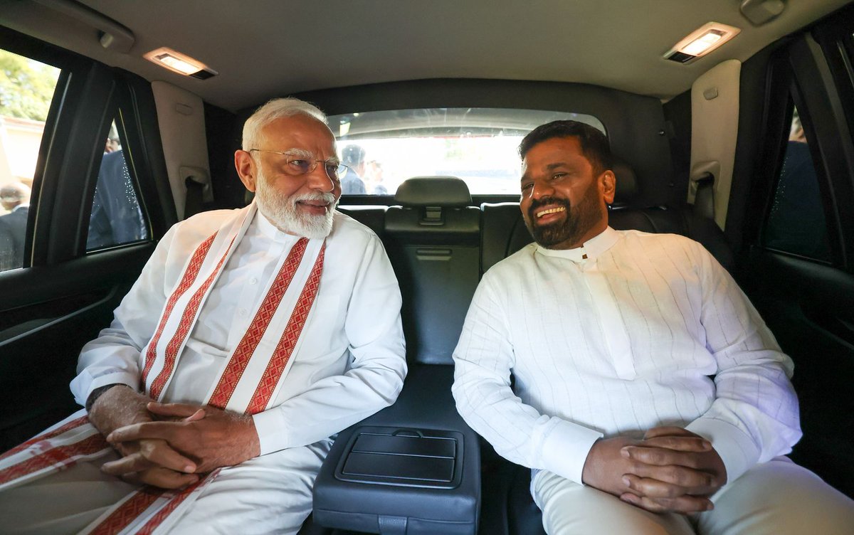 narendramodi's tweet image. In Anuradhapura with my friend, President Anura Kumara Dissanayake.

@anuradisanayake