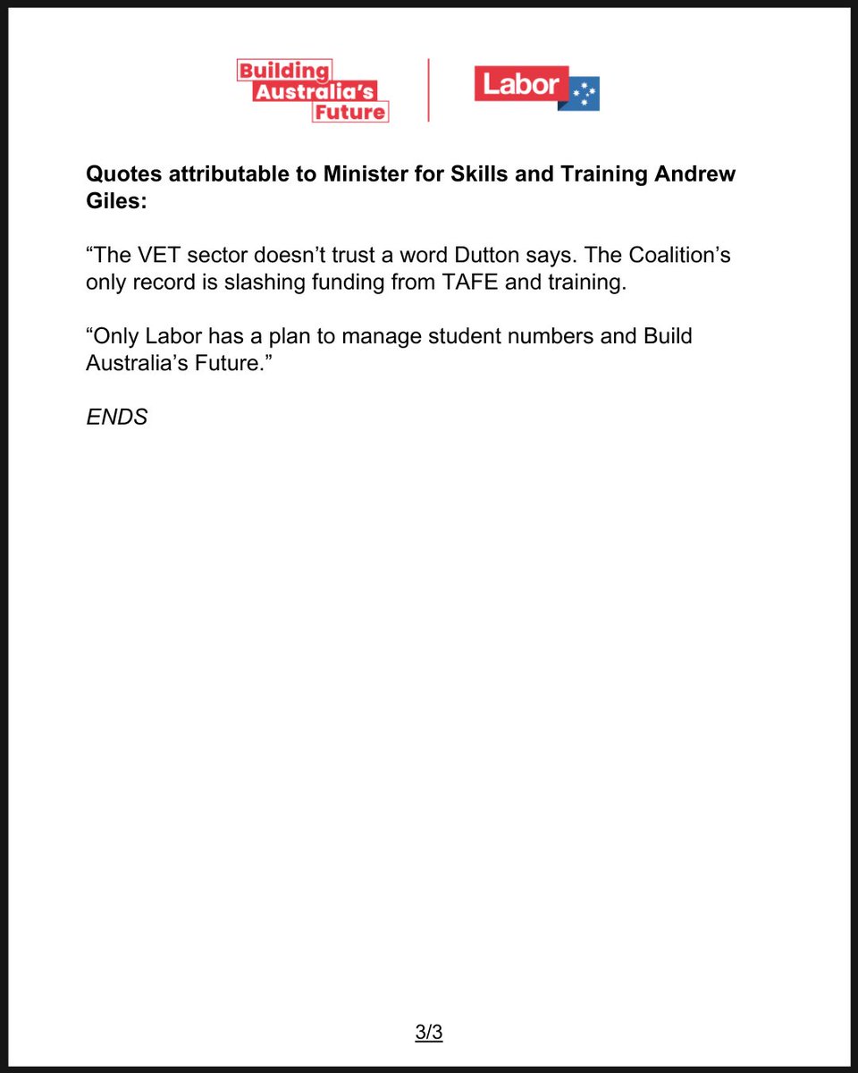 Jason Clare MP (@jasonclaremp) on Twitter photo Joint Media Release: Peter Dutton’s International Student Con
<a href="/Tony_Burke/">Tony Burke</a>
<a href="/andrewjgiles/">Andrew Giles MP</a> Joint Media Release: Peter Dutton’s International Student Con
<a href="/Tony_Burke/">Tony Burke</a>
<a href="/andrewjgiles/">Andrew Giles MP</a>