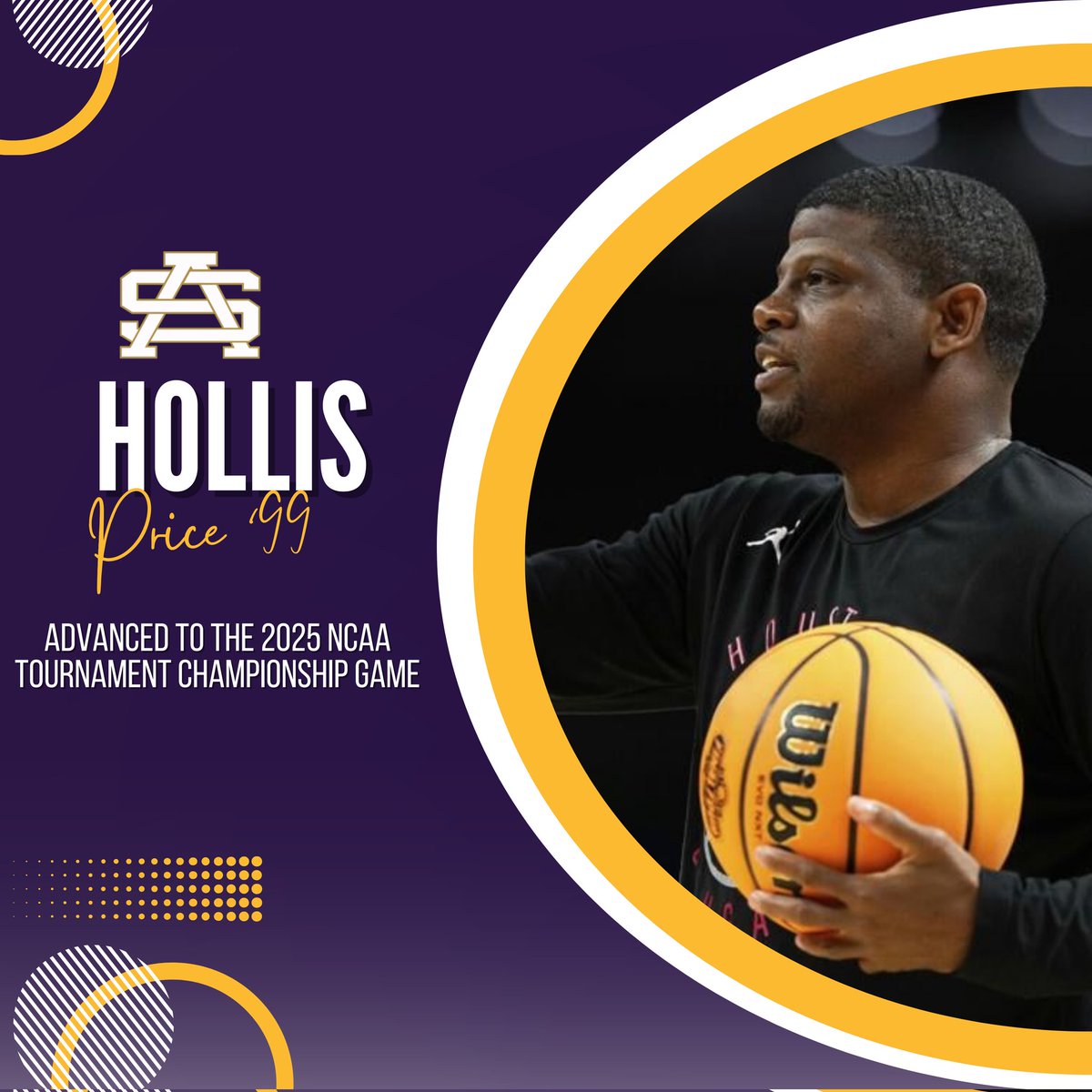 Heading to the championship stage! Congratulations to UH Men's Basketball Coaches Quannas White &amp; Hollis Price—both from the Class of 1999—on advancing to the 2025 NCAA Tournament Championship Game! Your leadership and excellence continue to shine on the national stage!