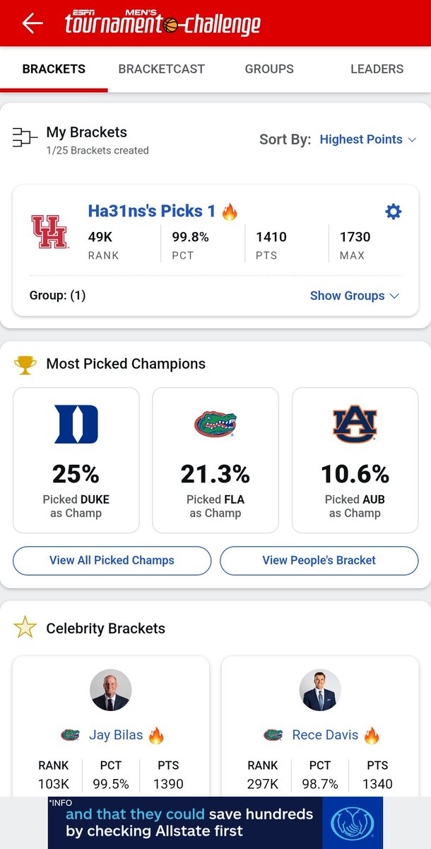 TailgateHans's tweet photo. Nailed the NCAAB finals 😎 https://t.co/Z777b8wYN2