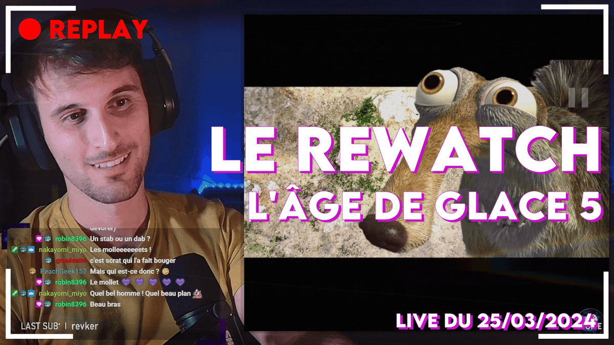 En ce dimanche ensoleillé, retour sur La Suite de Trop consacrée à L'Âge de glace : Les Lois de l'Univers 🐿️
Et croyez moi, on n'a jamais vu autant de glands 🌰

👉👉 youtu.be/Vh6Xr_LlOuI

Bon dimanche tout le monde ! Des bisous, des bisous 😘