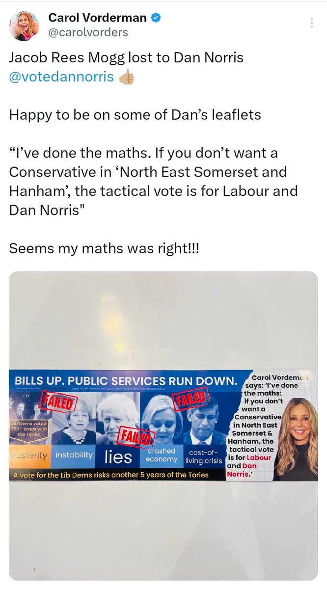 Patriots Of Britain🟣 (@hoodedclaw1974) on Twitter photo Why are you deleting tweets about supporting Labours Dan Norris??
<a href="/carolvorders/">Carol Vorderman</a>. Why are you deleting tweets about supporting Labours Dan Norris??
<a href="/carolvorders/">Carol Vorderman</a>.