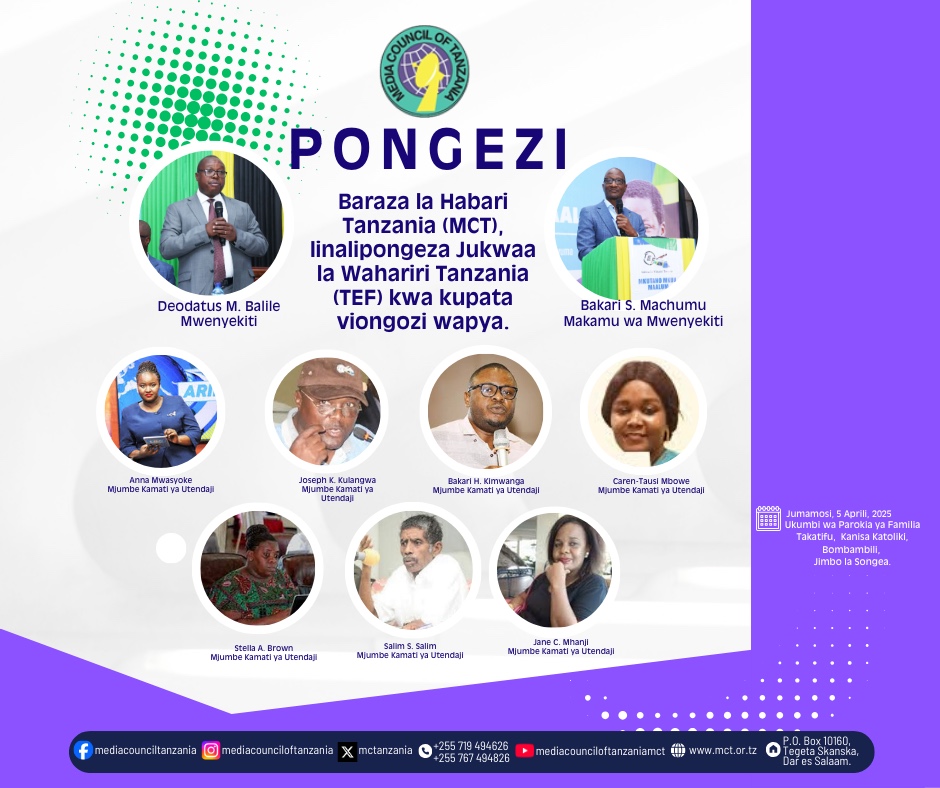 Media Council (@mctanzania) on Twitter photo 