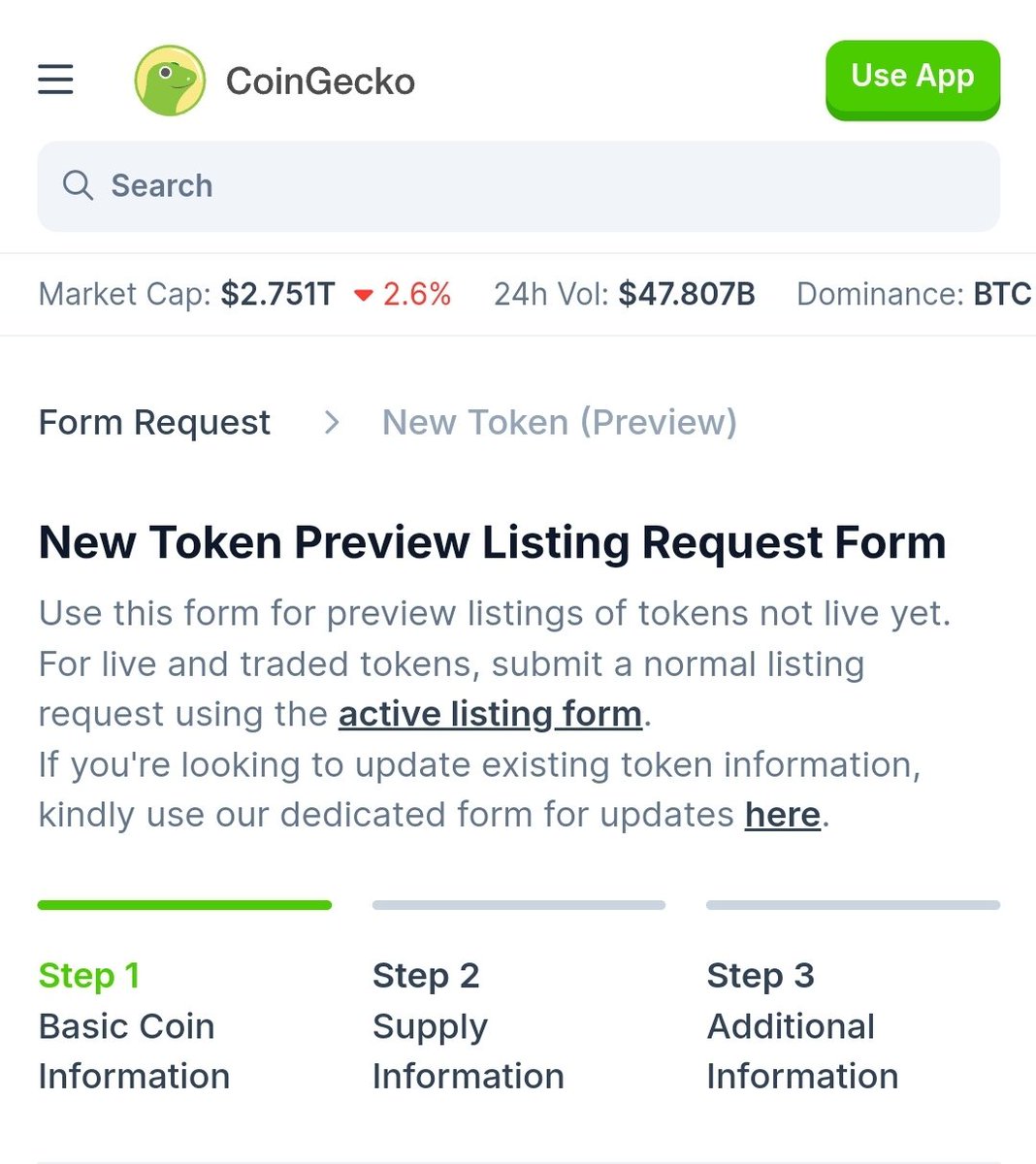 🚨 Big news!
We’ve officially applied for a <a href="/coingecko/">CoinGecko</a> listing for $AGS
The heart of the Aigos ecosystem is getting closer to global exposure!
Request ID number: CL0604250011
Geckoterminal URL: n/a

Let’s go #Web3!

#AIGOS #AGS #CoinGecko #Crypto #DeFi #BSC