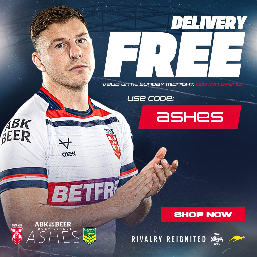 England Rugby League (@england_rl) on Twitter photo ๐ด๓ ง๓ ข๓ ฅ๓ ฎ๓ ง๓ ฟ Don't miss out on your chance for Free Delivery at <a href="/oxensportsuk/">OXEN Sports UK</a> to guarantee you're looking the part when #EnglandRL take on <a href="/Kangaroos/">Australian Kangaroos</a> this Autumn! ๐ด๓ ง๓ ข๓ ฅ๓ ฎ๓ ง๓ ฟ Don't miss out on your chance for Free Delivery at <a href="/oxensportsuk/">OXEN Sports UK</a> to guarantee you're looking the part when #EnglandRL take on <a href="/Kangaroos/">Australian Kangaroos</a> this Autumn!