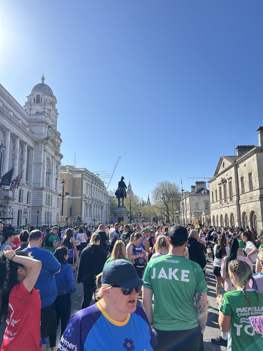 The waiting is the worst part! London Half Marathon.