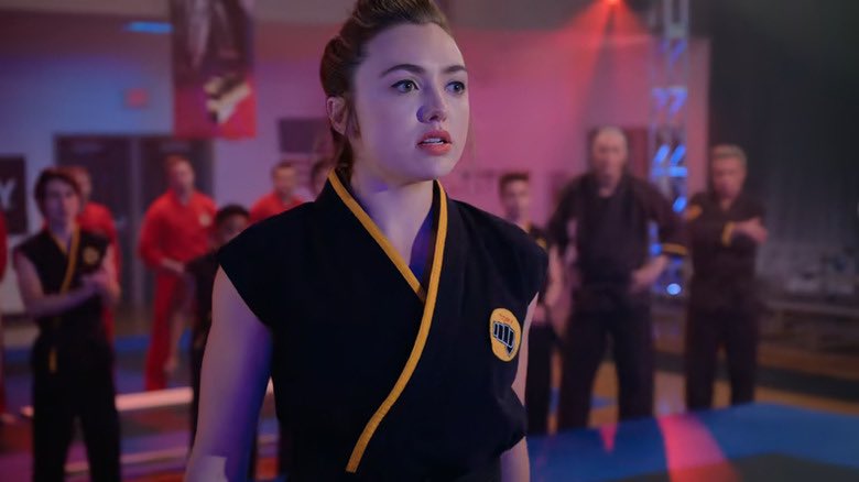 JonnyLeTran5's tweet image. Peyton List as Tory Nichols in Cobra Kai 😍 #PeytonList #ToryNichols #CobraKai #beautiful