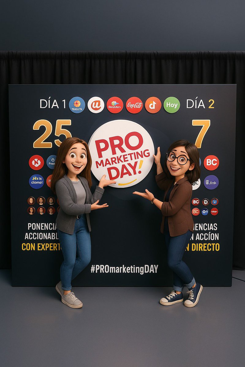 Érika Porto (@erikaportocm) on Twitter photo Día 2 en el #ProMarketingDay y hoy toca vivir el marketing como si fuera un escape room profesional: 7 agencias, 5 cerebros por equipo, portátiles a tope y narración en vivo.
¿Yo? Cargada de ganas y con una transformación Pixar que ni la IA se esperaba 🙋🏻♀️
<a href="/aulaCM/">Aula CM - Escuela de Comunicación y Marketing</a> #aulacm Día 2 en el #ProMarketingDay y hoy toca vivir el marketing como si fuera un escape room profesional: 7 agencias, 5 cerebros por equipo, portátiles a tope y narración en vivo.
¿Yo? Cargada de ganas y con una transformación Pixar que ni la IA se esperaba 🙋🏻♀️
<a href="/aulaCM/">Aula CM - Escuela de Comunicación y Marketing</a> #aulacm