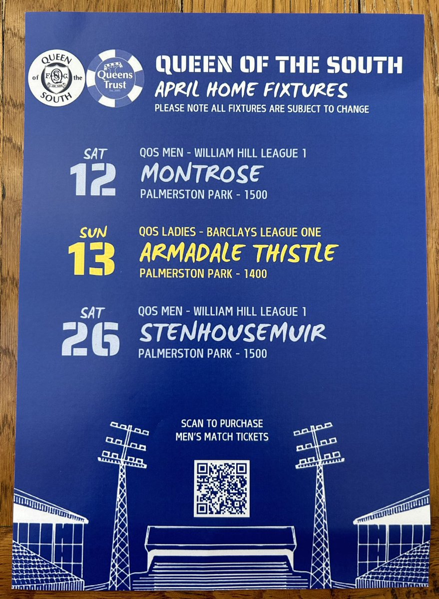Great win yesterday for <a href="/OfficialQosFC/">Queen of the South</a> at Annan and we have another winner today with the winner of our March fixture poster competition.

The winner is…
🎉. David Rogerson who saw the poster at Black Rooster. 🎉

Well done David and thank you everyone for all the entries…
