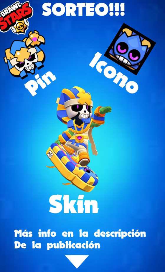 Pharaollie skin Giveaway 🎁
Skin+Pin+Spray!
Requisitos:
- Seguir en TWITCH: m.twitch.tv/rfunez/home
- SEGUIRME <a href="/RFuneztwitch/">RFunez</a>
- RT ♻️Y MG ❤️
- ETIQUETA A 2 AMIGO

SORTEO JUEVES 11!
#GiftedBySupercell #brawlstars #SupercellPartneR
#PharaollieGiveaway
#BrawlTalk
Editado por _odanny