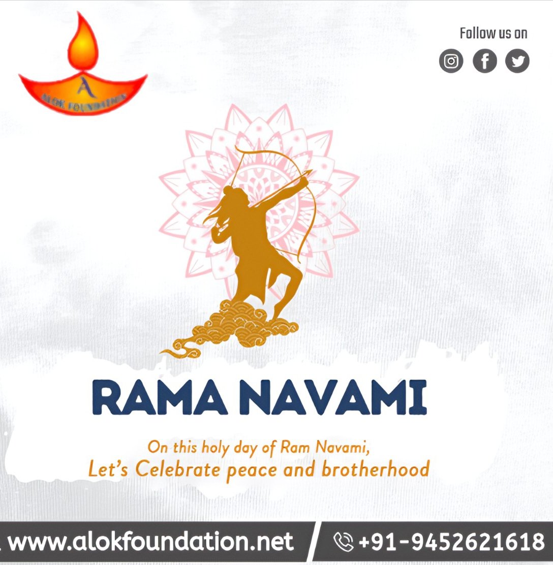 alokfoundation's tweet photo. Rama Navami 

#RamNavami2025 #alokfoundation #ngo https://t.co/AEpdDmeTF0
