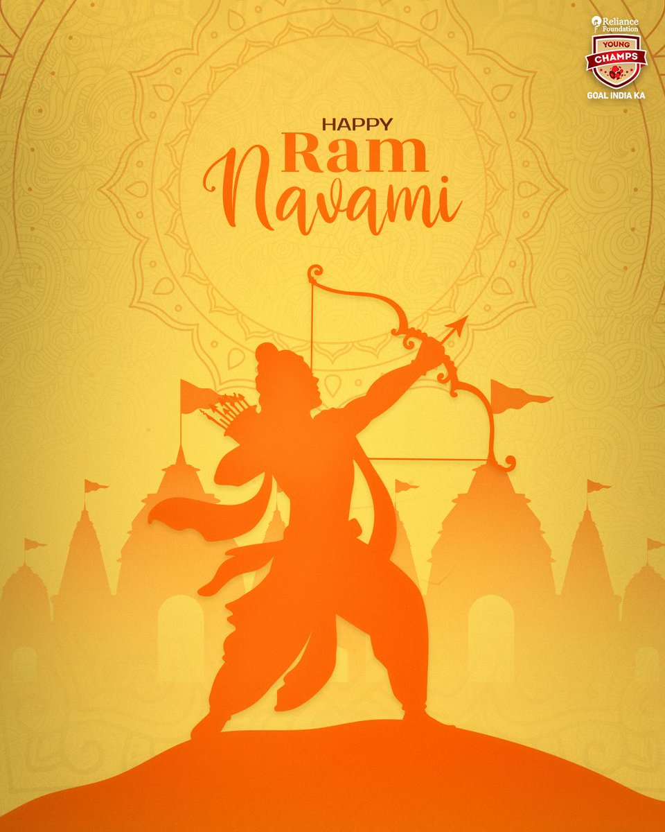 RFYoungChamps's tweet image. This Ram Navami, may the strength and virtues of Lord Ram inspire courage, discipline, and the spirit of victory in all of us. 🏹⚽
Wishing everyone a blessed and powerful Ram Navami! 🙏

| #RFYC | #WeCare | #YouthFootball | #IndianFootball | #RamNavami |