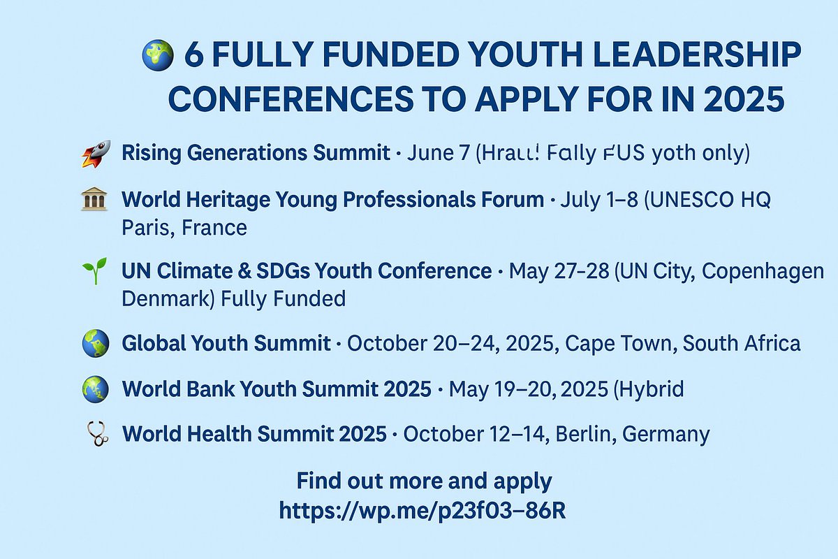 OPPORTUNITIES FOR YOUTH tweet media