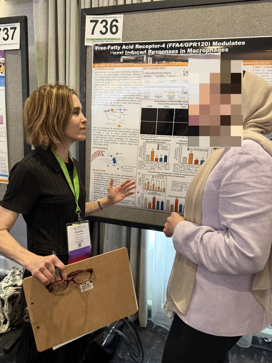 CarolinaRestini's tweet photo. #ASPET2025 @MSUPhmTox @MSU_Osteopathic #FIRE_Foundry
It is an honor to witness the development of a pharmacology scientist. Learning from and sciencing! #ASPET_DPE https://t.co/SxgJCEL0ii