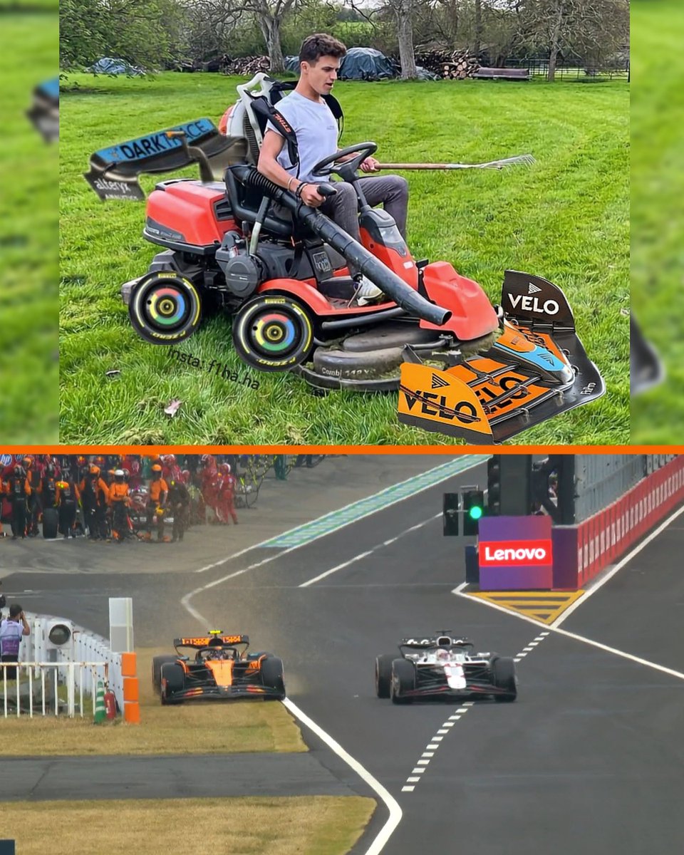 wtf1official's tweet image. Lando leaving the pit lane: