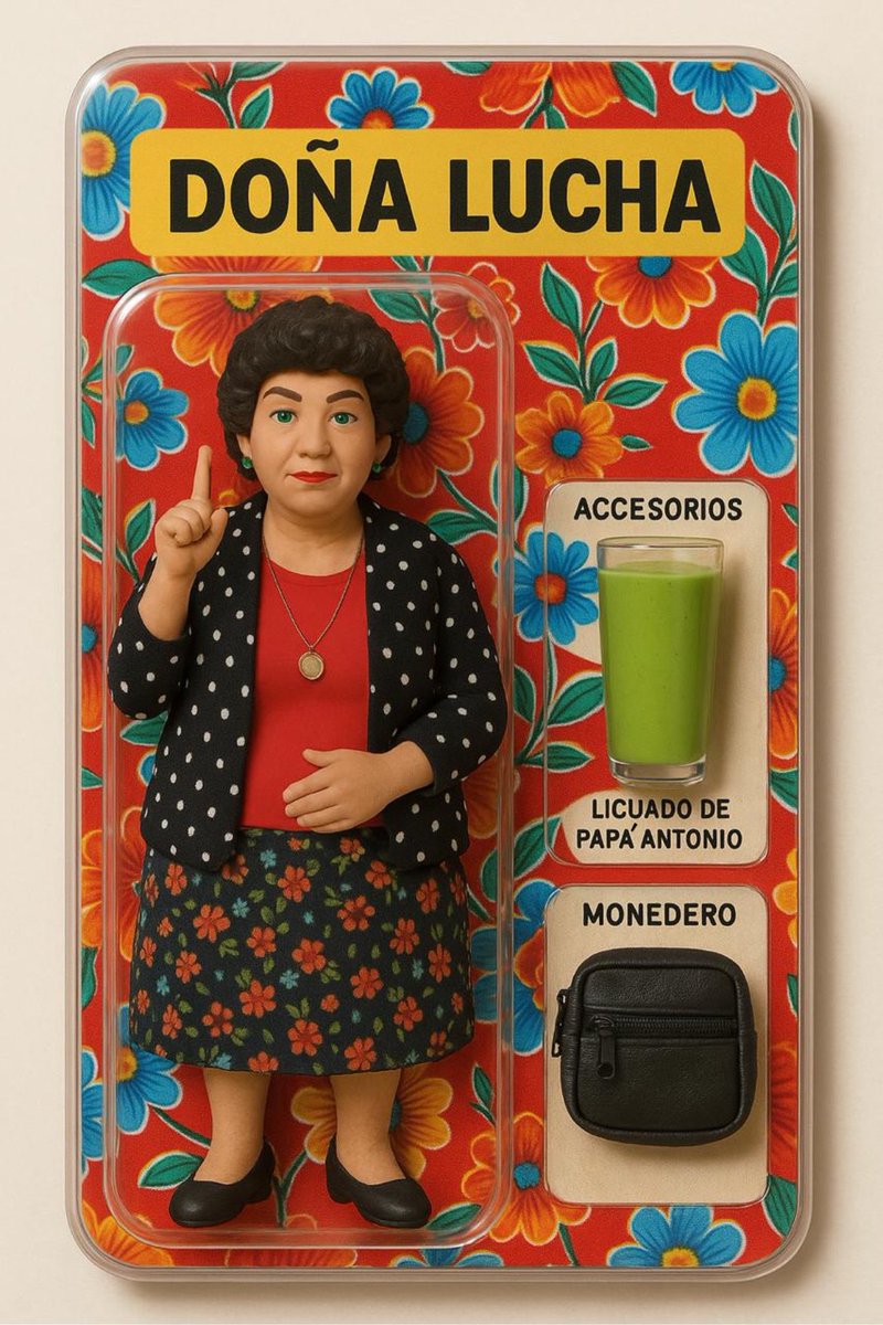 DonaLucha's tweet photo. Antes que nada, buenas noches. Los otros accesorios se venden por separado. ¿Cuáles accesorios me faltan? #collectibles #ai #doñalucha #maraescalante https://t.co/gYbuE5xa9e