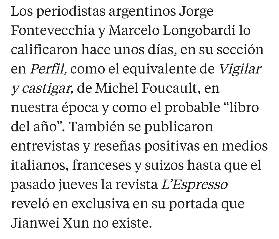 Jorge Carrión (@jorgecarrion21) on Twitter photo Escribo en La Vanguardia sobre el primer gran fake literario construido con IA. El hongkonés Jianwei Xun era en realidad el italiano Andrea Colamedici en colaboración con ChatGPT y Claude: lavanguardia.com/cultura/202504… Escribo en La Vanguardia sobre el primer gran fake literario construido con IA. El hongkonés Jianwei Xun era en realidad el italiano Andrea Colamedici en colaboración con ChatGPT y Claude: lavanguardia.com/cultura/202504…