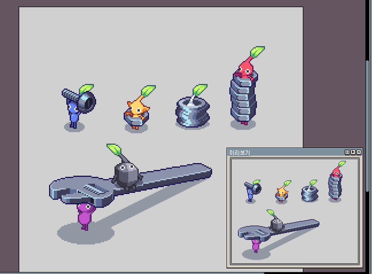 일하는 피크민들....!!