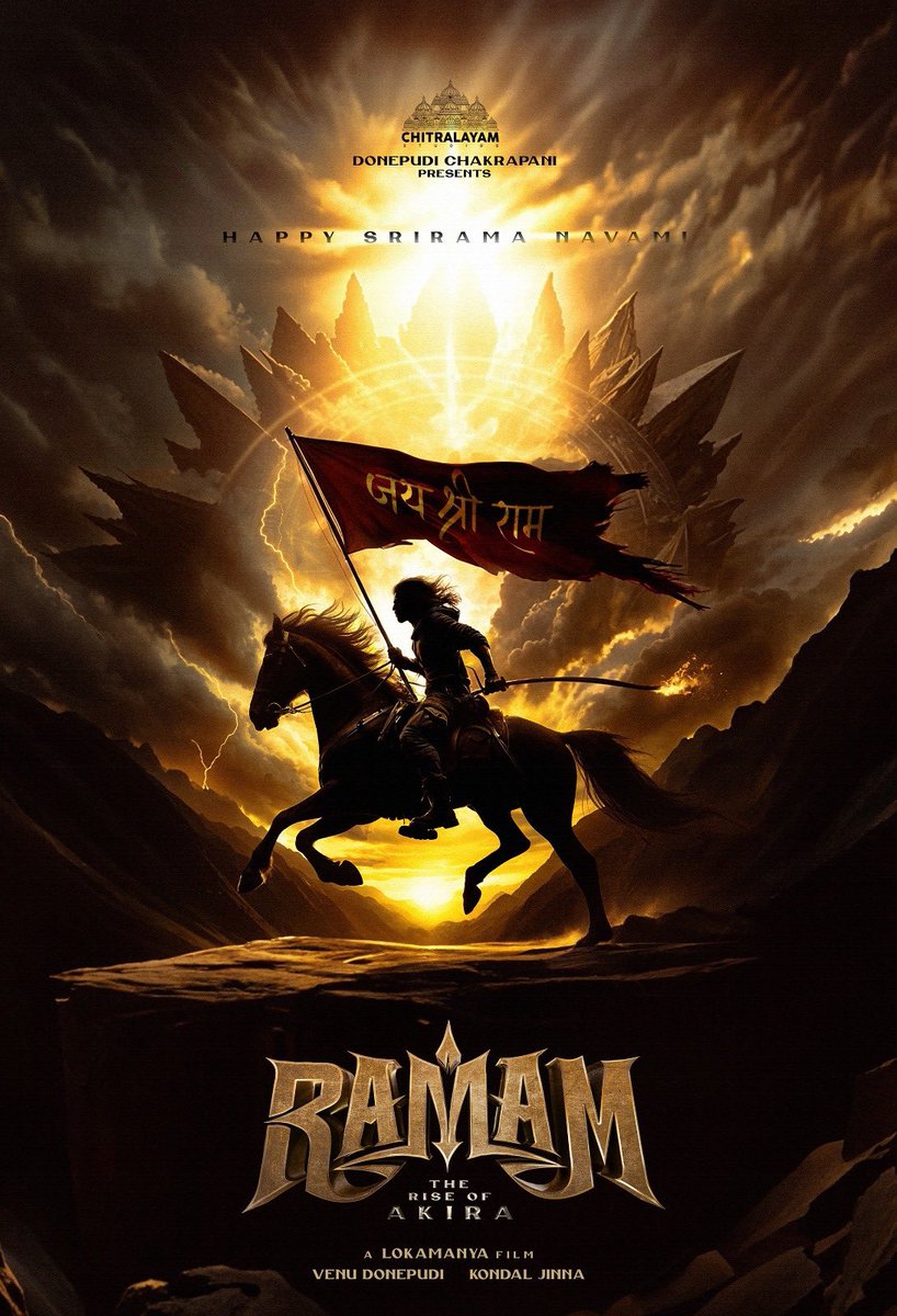 BA Raju's Team (@baraju_superhit) on Twitter photo Unleashing the Warrior’s Saga 💥
#RAMAM ~ The Rise of Akira
The journey begins here.
Wishing you all a Happy Shri Rama Navami. 🏹
Step into the Chitralayam Cinematic Experience.
<a href="/lokamanya_9/">Lokamanya</a> <a href="/VenuDonepudi/">Venu Donepudi</a> <a href="/ChitralayamOffl/">Chitralayam Studios</a> #KondalJinna <a href="/vaisakhn06/">vaisakh nair</a> #Aagaman2026 #JaiShriRam Unleashing the Warrior’s Saga 💥
#RAMAM ~ The Rise of Akira
The journey begins here.
Wishing you all a Happy Shri Rama Navami. 🏹
Step into the Chitralayam Cinematic Experience.
<a href="/lokamanya_9/">Lokamanya</a> <a href="/VenuDonepudi/">Venu Donepudi</a> <a href="/ChitralayamOffl/">Chitralayam Studios</a> #KondalJinna <a href="/vaisakhn06/">vaisakh nair</a> #Aagaman2026 #JaiShriRam