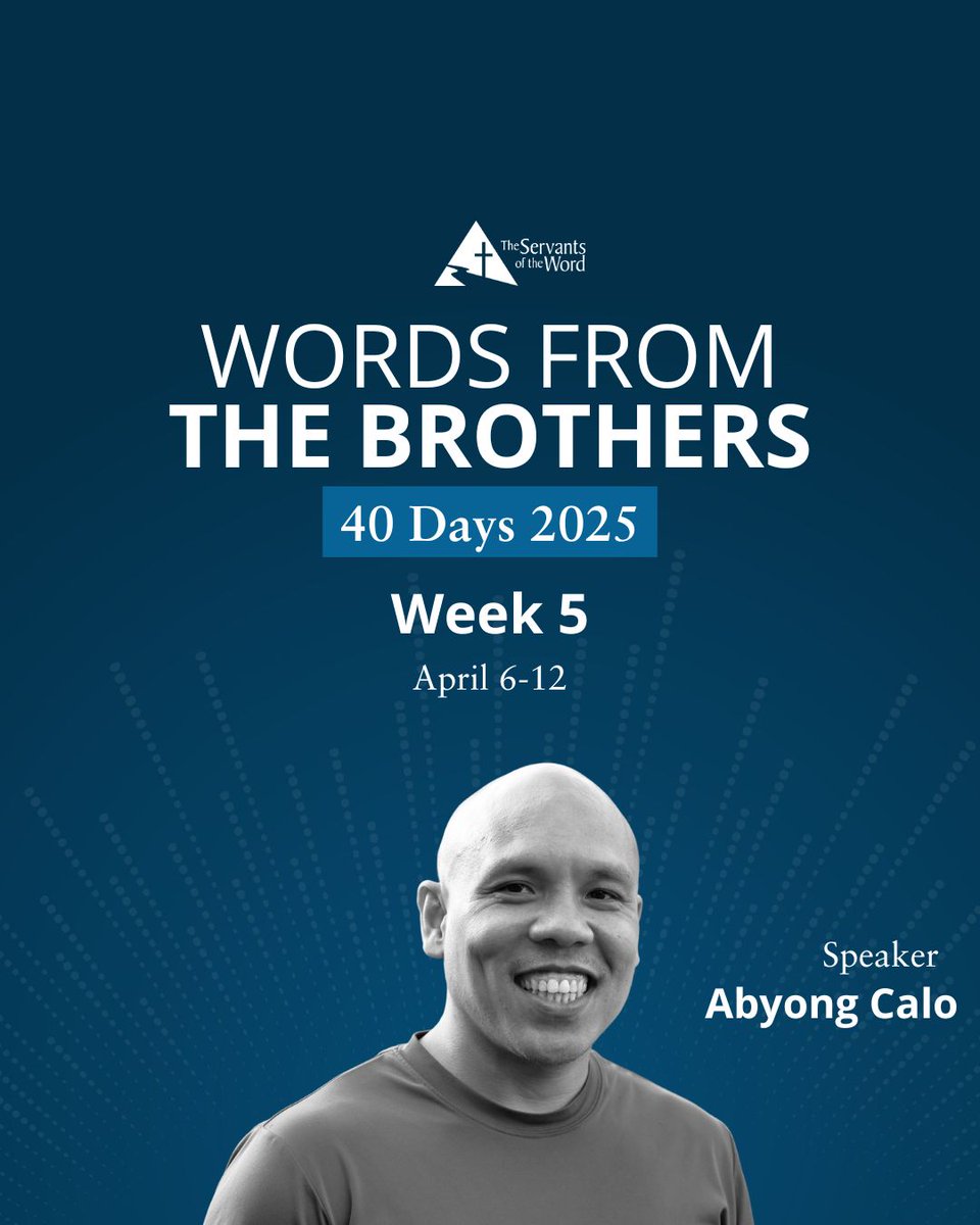 For his week, our brother Abyong Calo will share daily reflections on the podcast "Words from the Brothers". Just download it!