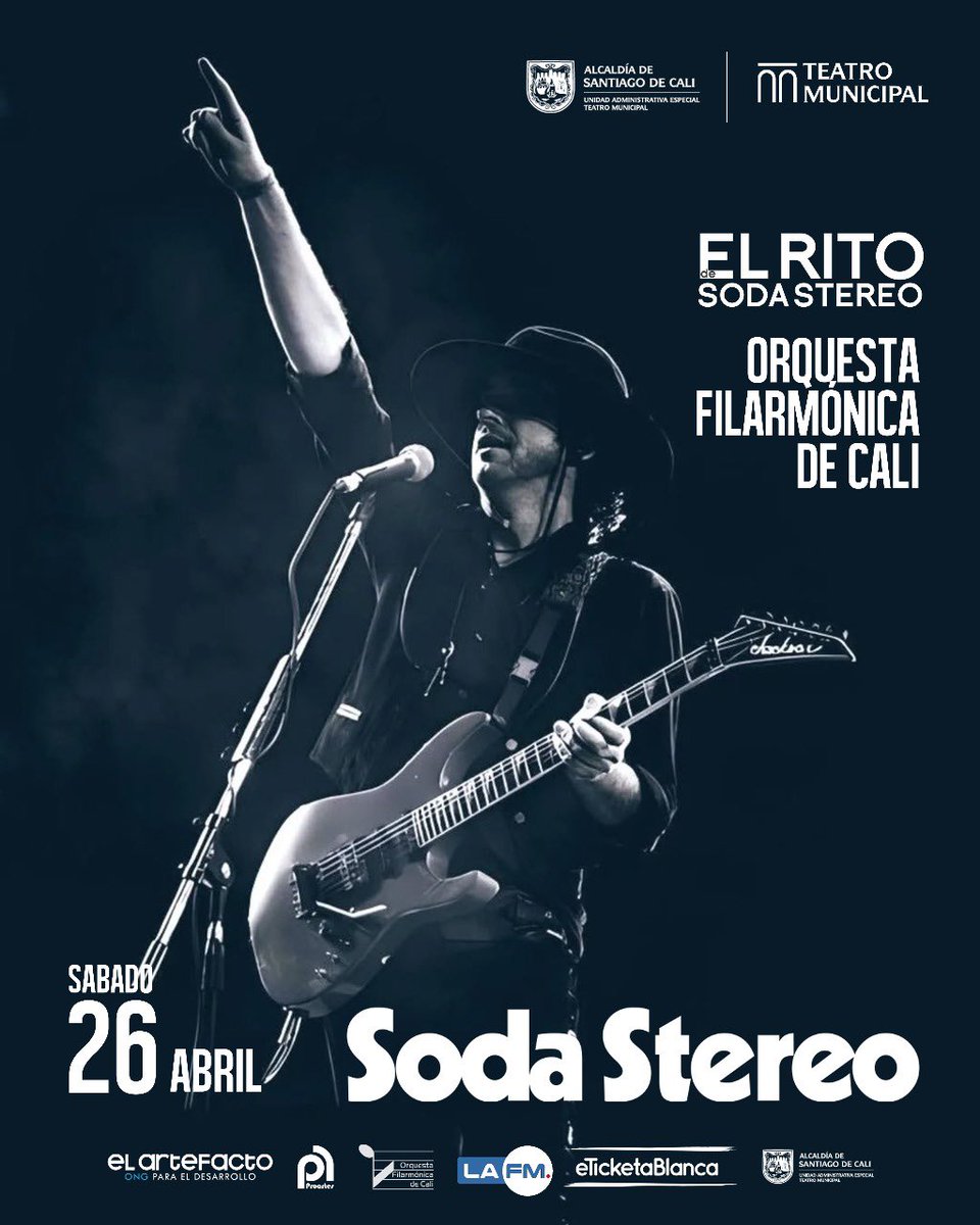 Cali, abril 26 Teatro Municipal, Entradas en <a href="/eTicketaBlanca/">eTicketaBlanca</a>