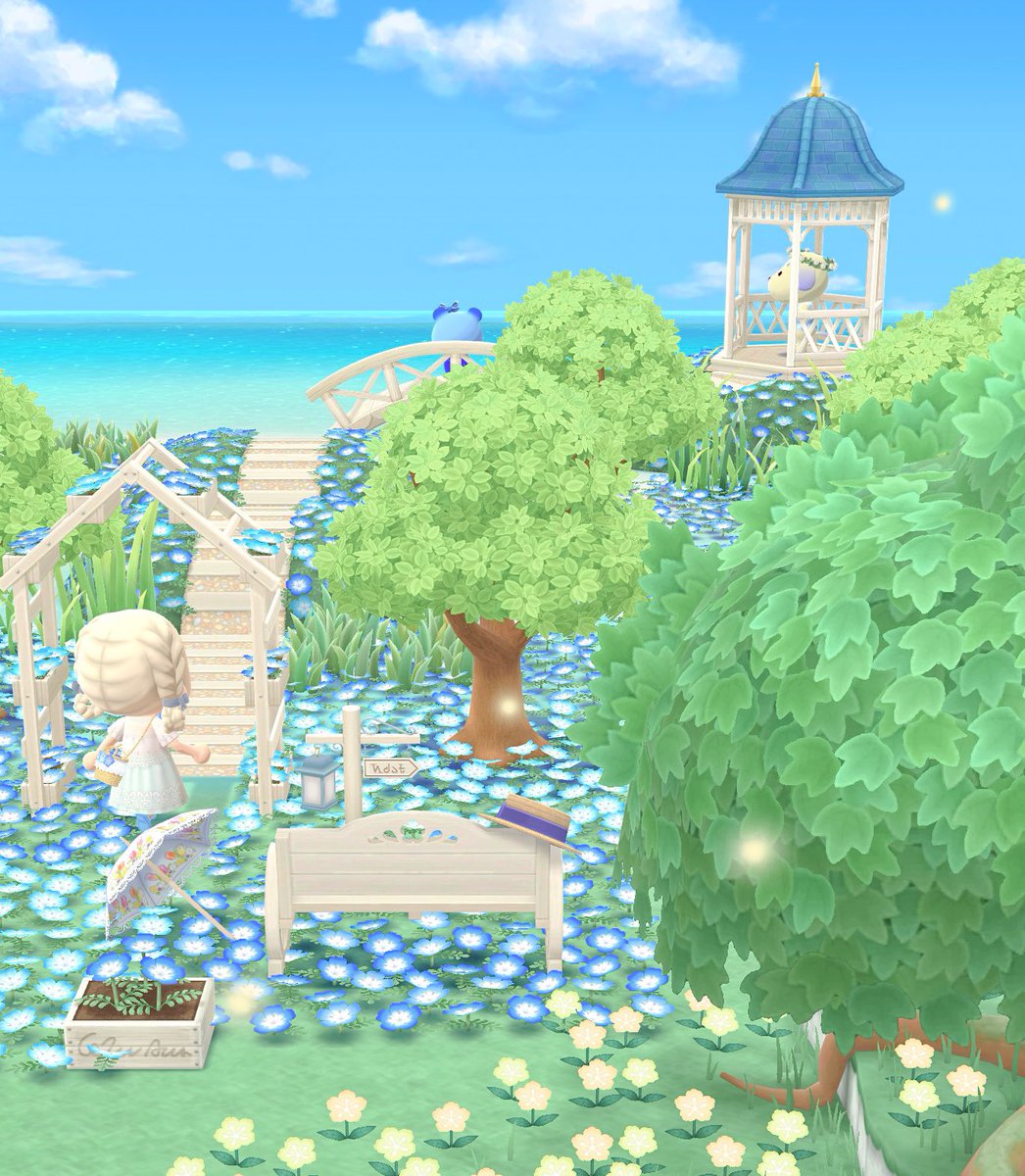 ネモフィラの丘へ💠…˖⁺

#ポケ森コンプリート
#ポケ森レイアウト